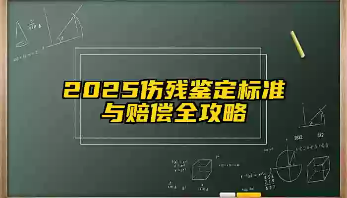 2025伤残鉴定标准与赔偿全攻略
